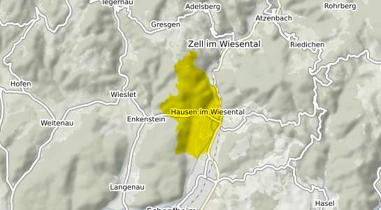 Immobilienpreisekarte Hausen im Wiesental